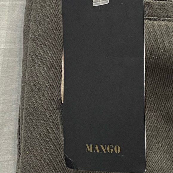 BNWT Mango Basics size 2  Green Office Pants Cotton - Picture 4 of 11